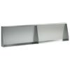 vidaXL T&aacute;mfal 2 db 80 x 12 x 30 cm Horganyzott Ac&eacute;l Ez&uuml;st