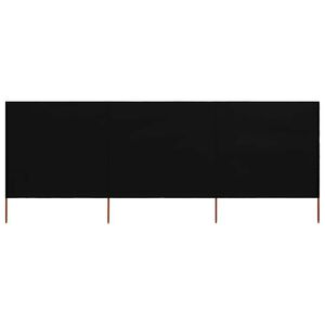 vidaXL fekete sz&ouml;vet 3-paneles sz&eacute;lfog&oacute; 400 x 120 cm