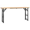 vidaXL t&ouml;m&ouml;r fenyőfa &ouml;sszecsukhat&oacute; s&ouml;r&ouml;zőasztal 170 x 50 x 75/105 cm