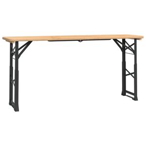 vidaXL t&ouml;m&ouml;r fenyőfa &ouml;sszecsukhat&oacute; s&ouml;r&ouml;zőasztal 170 x 50 x 75/105 cm