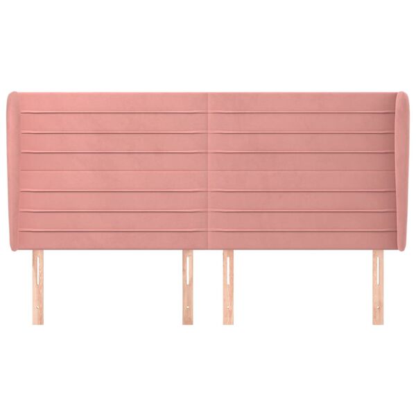 vidaXL r&oacute;zsasz&iacute;n b&aacute;rsony fejt&aacute;mla sz&aacute;rnyakkal 163 x 23 x 118/128 cm