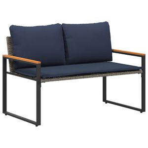 vidaXL pad p&aacute;rn&aacute;val Sz&uuml;rke &eacute;s s&ouml;t&eacute;tk&eacute;k 115 x 65 x 72 cm Rattan