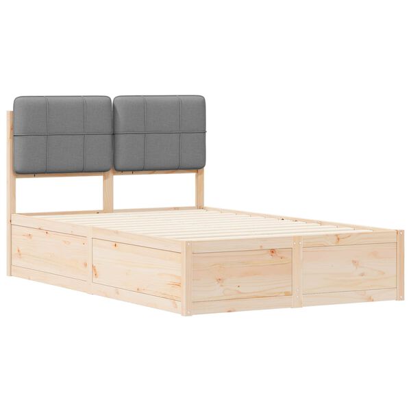 vidaXL &Aacute;gykeret K&aacute;rpitozott Fejt&aacute;ml&aacute;val Vil&aacute;gossz&uuml;rke 120 x 200 cm