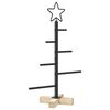 vidaXL F&eacute;m kar&aacute;csonyfa KUOPIO 60 cm Ac&eacute;l Fekete