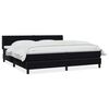 vidaXL fekete b&aacute;rsony rug&oacute;s &aacute;gy matraccal 200x210 cm