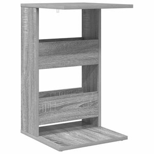 vidaXL Oldal asztal Sz&uuml;rke Sonoma 40 x 35 x 60,5 cm Szerelt Fa