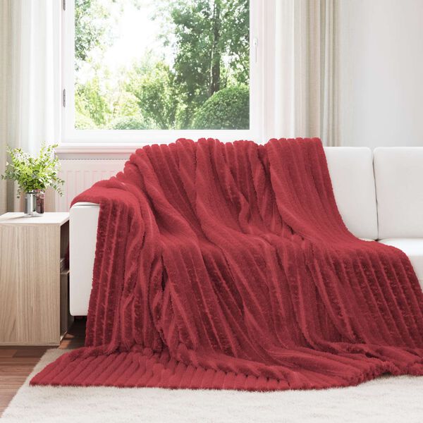 vidaXL Dob&oacute;s takar&oacute; Bordeaux piros 240 x 220 cm Gyapj&uacute;