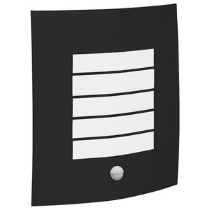 vidaXL K&uuml;lt&eacute;ri Fali L&aacute;mpa Fekete 23.5 x 9 x 26 cm