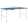 vidaXL 1,5 m&eacute;teres k&eacute;k pingpongasztal h&aacute;l&oacute;val 152 x 76 x 66 cm
