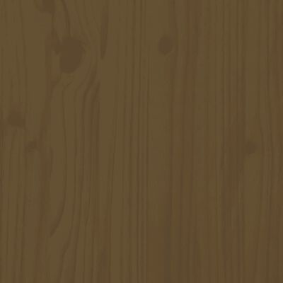 vidaXL mézbarna tömör fenyőfa cipőszekrény 110 x 34 x 52 cm