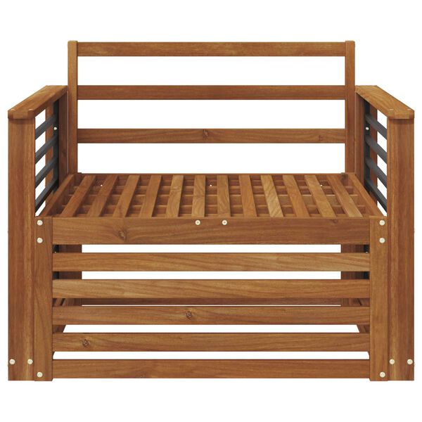 vidaXL 2 Darab Karfa n&eacute;lk&uuml;li kanap&eacute; T&ouml;m&ouml;r Ak&aacute;cfa Term&eacute;szetes