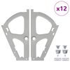 vidaXL Flip Fi&oacute;k Zsan&eacute;r 12 db Ez&uuml;st 235 x 155 x 30 mm Vas