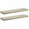vidaXL 2 db k&eacute;k MDF lebegő fali polc 90 x 23,5 x 3,8 cm