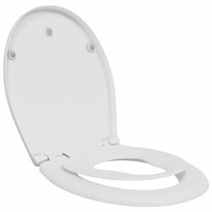 vidaXL Gyorsan Levehető WC Ülőke Fehér 44.5 x 37.3 x 4.3 cm Duroplast