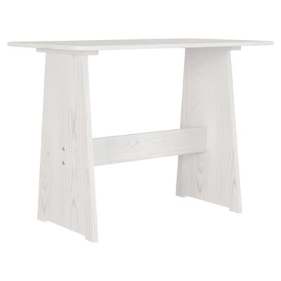 vidaXL fehér tömör fenyőfa étkezőasztal paddal