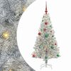 vidaXL Kar&aacute;csonyfa 150 LED-del &aacute;llv&aacute;nnyal Ez&uuml;st 150 cm PET