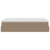 vidaXL Ottom&aacute;n &aacute;gykeret matraccal Cappucino 120x190 cm műbőrrel