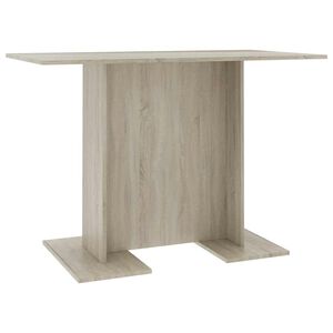 vidaXL sonoma t&ouml;lgy sz&iacute;nű szerelt fa &eacute;tkezőasztal 110 x 60 x 75 cm