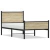 vidaXL sonoma t&ouml;lgy sz&iacute;nű f&eacute;m &aacute;gykeret matrac n&eacute;lk&uuml;l 100 x 200 cm