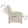 vidaXL kr&eacute;msz&iacute;nű műbőr massz&aacute;zs- &eacute;s &aacute;ll&oacute;fotel