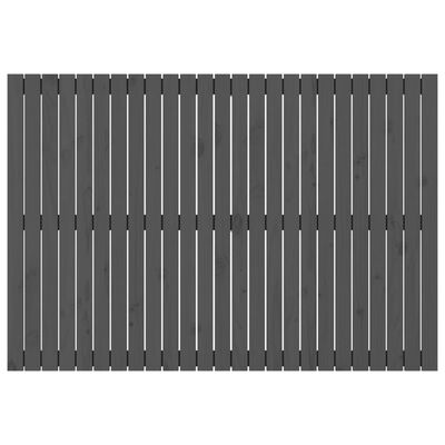 vidaXL szürke tömör fenyőfa fali fejtámla 159,5x3x110 cm