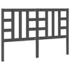 vidaXL szürke tömör fenyőfa ágyfejtámla 166 x 4 x 100 cm