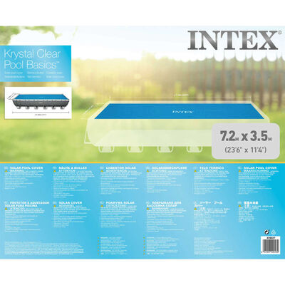 Intex téglalap alakú szolártakaró medencére 732 x 366 cm