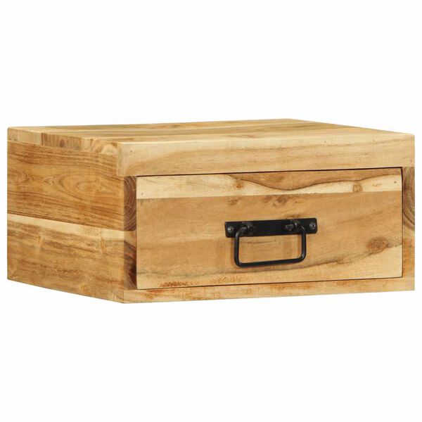 vidaXL 2 db t&ouml;m&ouml;r ak&aacute;cfa falra szerelhető &eacute;jjeliszekr&eacute;ny