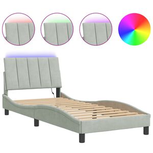 vidaXL vil&aacute;gossz&uuml;rke b&aacute;rsony &aacute;gykeret LED-ekkel matrac n&eacute;lk&uuml;l Hanko 80 x 200 cm