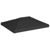 vidaXL fekete pavilon-tetőponyva 270 g/m&sup2; 4 x 3 m
