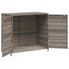 vidaXL sz&uuml;rke polyrattan kerti t&aacute;rol&oacute;szekr&eacute;ny 83x45x76 cm
