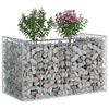 vidaXL Gabion emelt &aacute;gy Ez&uuml;st 50 x 100 x 60 cm Horganyzott ac&eacute;l