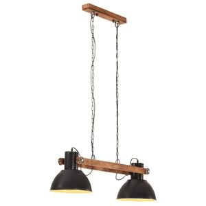 vidaXL fekete ipari f&uuml;ggől&aacute;mpa 25 W 109 cm E27