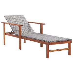 vidaXL sz&uuml;rke polyrattan &eacute;s t&ouml;m&ouml;r ak&aacute;cfa napoz&oacute;&aacute;gy