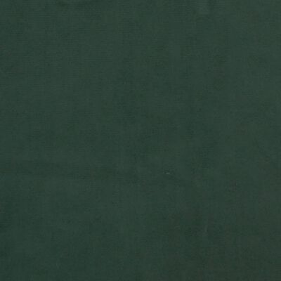 vidaXL sötétzöld bársony zsebrugós ágymatrac 100x200x20 cm