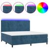 vidaXL s&ouml;t&eacute;tk&eacute;k b&aacute;rsony rug&oacute;s &eacute;s LED-es &aacute;gy matraccal 200x200 cm