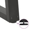 vidaXL 2 db antracitszürke, V-alakú acél étkezőasztal láb 80 x (72-73,3) cm