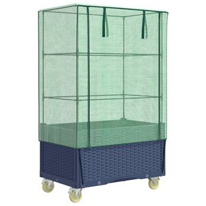 vidaXL rattan megjelen&eacute;sű magas&aacute;gy&aacute;s bor&iacute;t&aacute;ssal/ker&eacute;kkel 80x50x182 cm