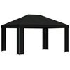 vidaXL Pavilon 4 &times; 3 m Fekete Poli&eacute;szter &eacute;s ac&eacute;l 190 gsm