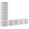 vidaXL 2 db feh&eacute;r szerelt fa TV-szekr&eacute;ny 142,5 x 35 x 36,5 cm