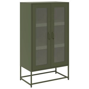 vidaXL Highboard ol&iacute;vaz&ouml;ld 68x39x123 cm Ac&eacute;l