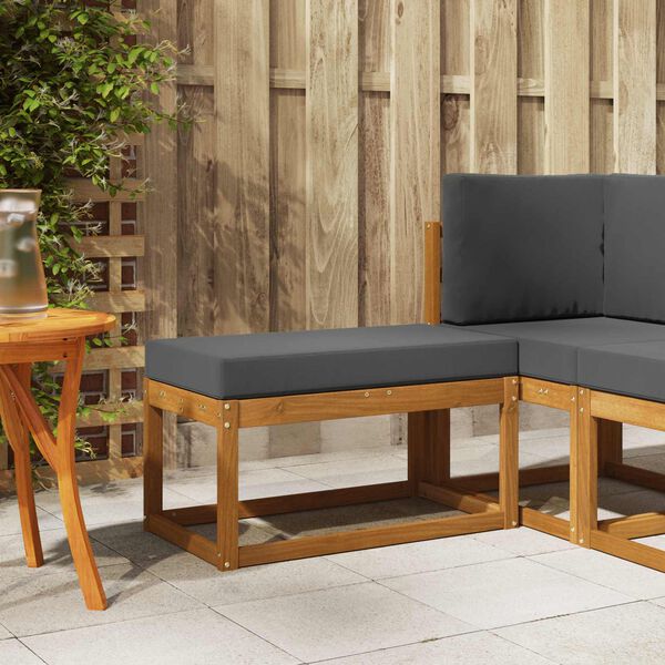 vidaXL K&uuml;lt&eacute;ri Sz&eacute;k Pad T&ouml;m&ouml;r Ak&aacute;cfa Term&eacute;szetes