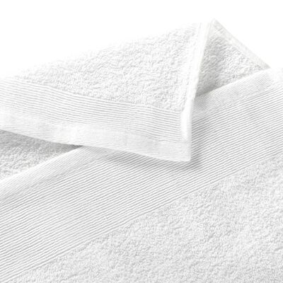 vidaXL 5 db fehér pamut zuhanyzó törölköző 450 g/m² 70 x 140 cm