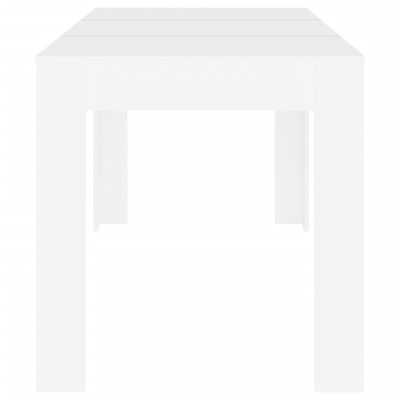 vidaXL fehér szerelt fa étkezőasztal 140 x 74,5 x 76 cm
