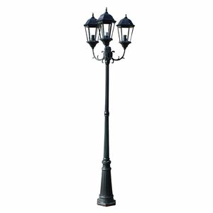 Brighton K&uuml;lt&eacute;ri L&aacute;mpa 3-Kar&uacute; 230 cm S&ouml;t&eacute;tz&ouml;ld/fekete