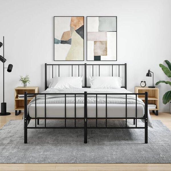 vidaXL 2 db sonoma t&ouml;lgy sz&iacute;nű szerelt fa &eacute;jjeliszekr&eacute;ny 40x30x50 cm