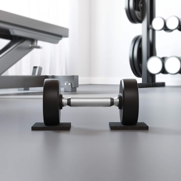 vidaXL Gumi Pad Fekete Gumi