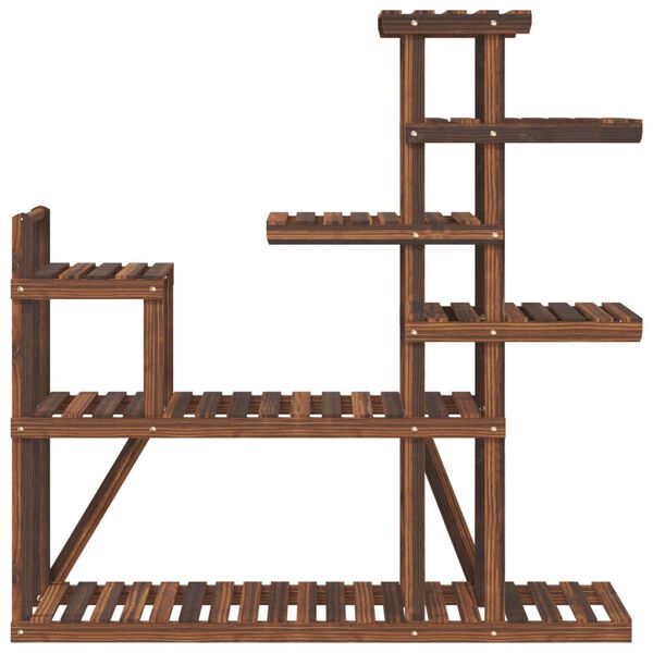 vidaXL t&ouml;m&ouml;r fenyőfa vir&aacute;gtart&oacute; &aacute;llv&aacute;ny 110x25x111 cm