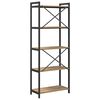 vidaXL K&ouml;nyvespolc Artisan t&ouml;lgy 60 x 30 x 155 cm Faanyag