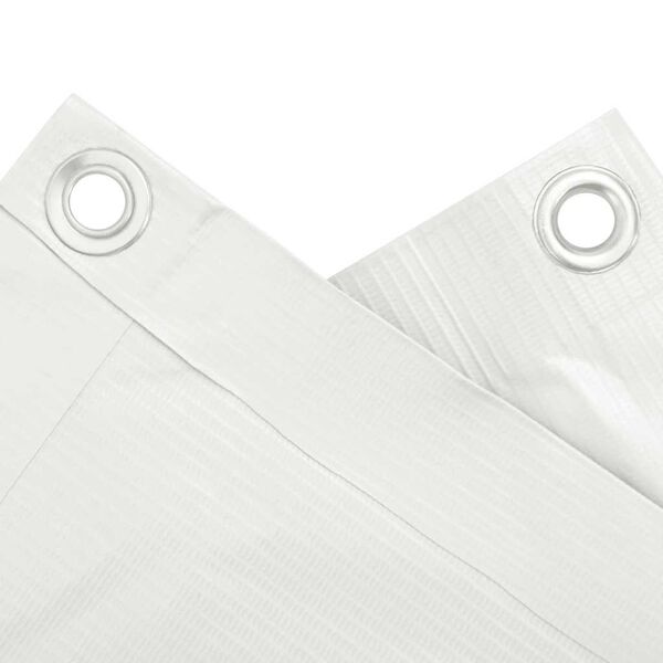 vidaXL feh&eacute;r PVC bel&aacute;t&aacute;s elleni erk&eacute;lyparav&aacute;n 700x75 cm